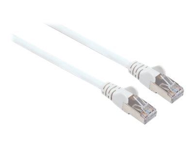 Cable de red IC Intracom Cat7/Cat6A, 5 m, Blanco, Cobre, S/FTP, LSOH, PVC, RJ45, Dorado, Sin enganches, Con protección