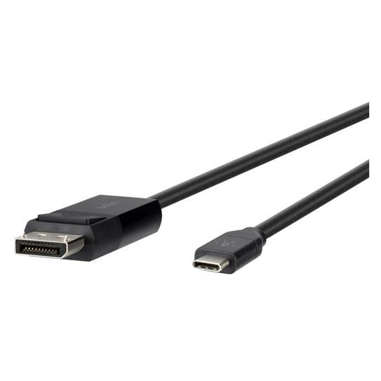 Belkin DisplayPort Cable - USB-C to DisplayPort - 1.8m - 4K Support - Black
