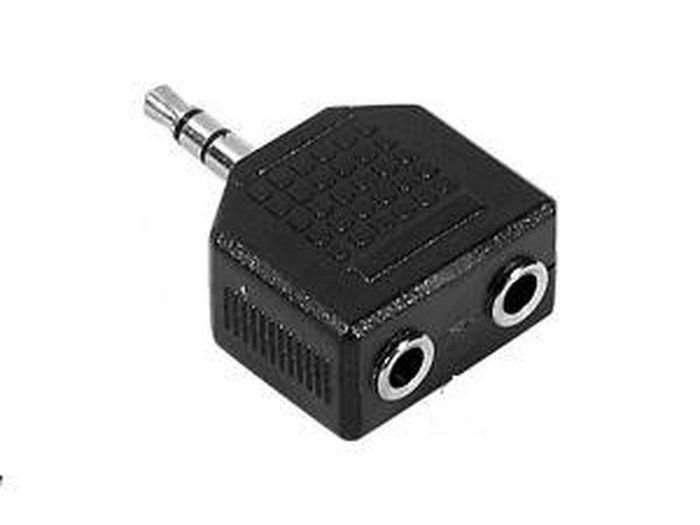 ADNAuto 3.5mm Stereo Jack Adapter (Male to 2x Female)