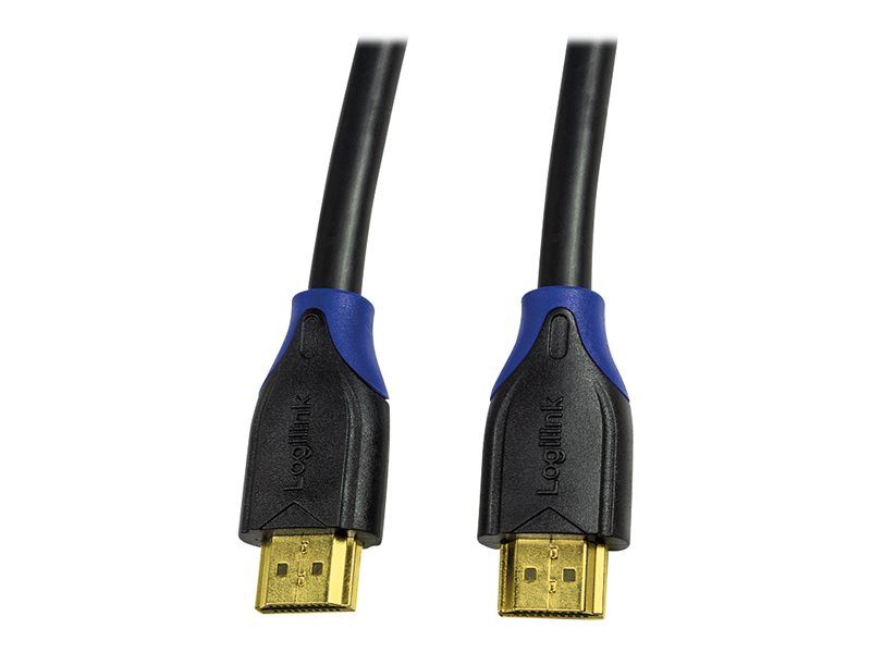 LogiLink High Speed HDMI with Ethernet Cable - 2m - Black - 4K Support