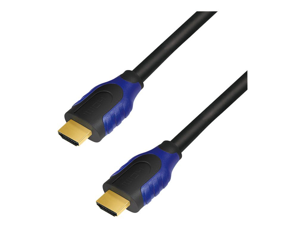 Cable HDMI de alta velocidad LogiLink con Ethernet - 3 m - Negro - Compatibilidad 4K