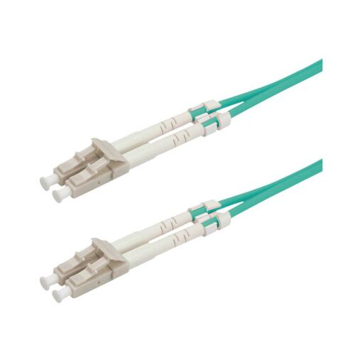 Câble réseau Secomp - LC multimode (M) vers LC multimode (M) - 15 m - Fibre optique - 50/125 microns - OM3 - Sans halogène - Turquoise