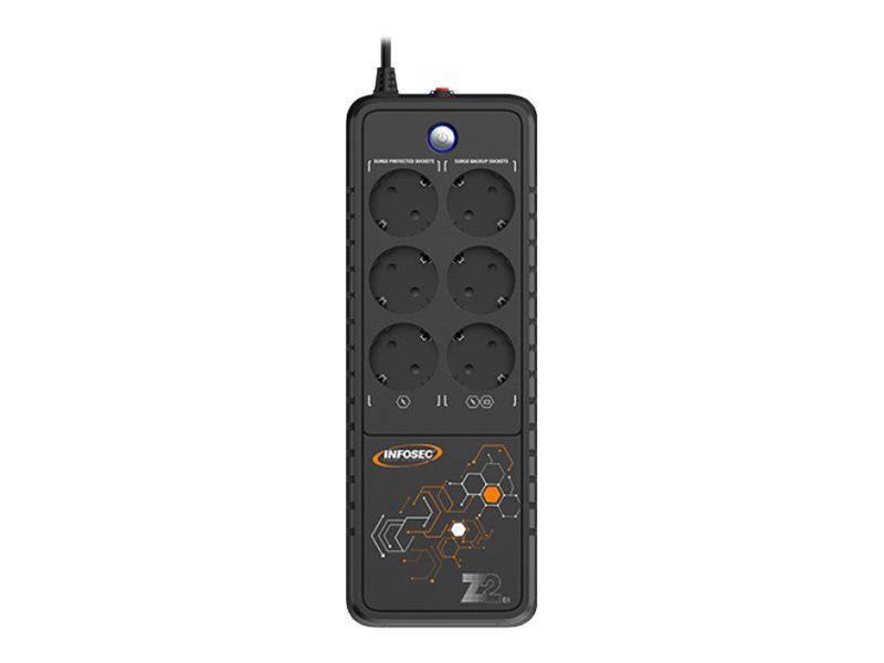 INFOSEC Z2 EX 700 - UPS - 220/230/240 V AC - 700 VA - Single-phase - USB - 6 Output Connectors