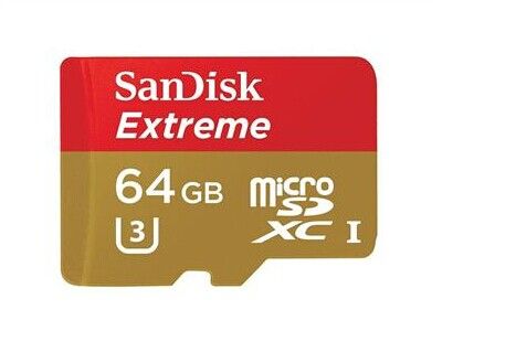 SanDisk 64GB Extreme MicroSD SDXC Class 10 UHS-I U3 60Mo/s