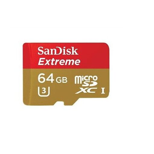 SanDisk 64GB Extreme MicroSD SDXC Class 10 UHS-I U3 60Mo/s