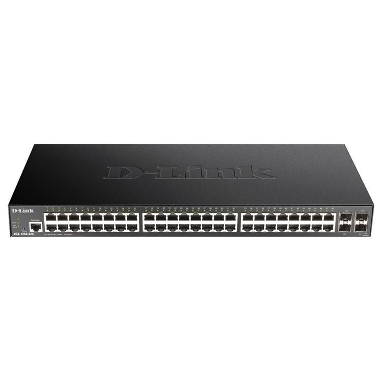 D-Link DGS 1250-52X - Switch - L3 Lite - Intelligent - 48x 10/100/1000 + 4x 10 Gigabit SFP+ - Rack-mount