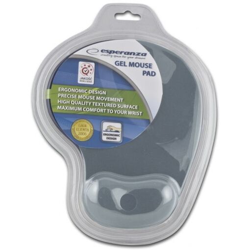 Tapis de souris Esperanza en gel - Gris