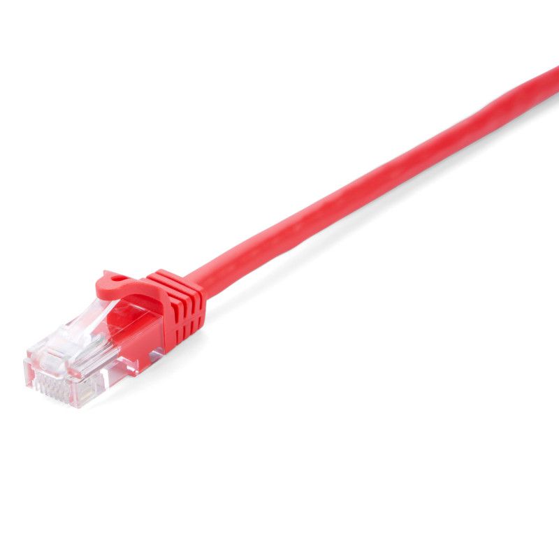 V7 Network Cable - RJ-45 (M) to RJ-45 (M) - 1m - UTP - CAT 5e - Red