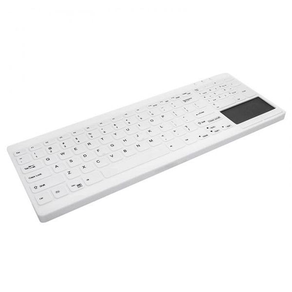 Active Key Washable/Disinfectable Keyboard with Touch Actuation