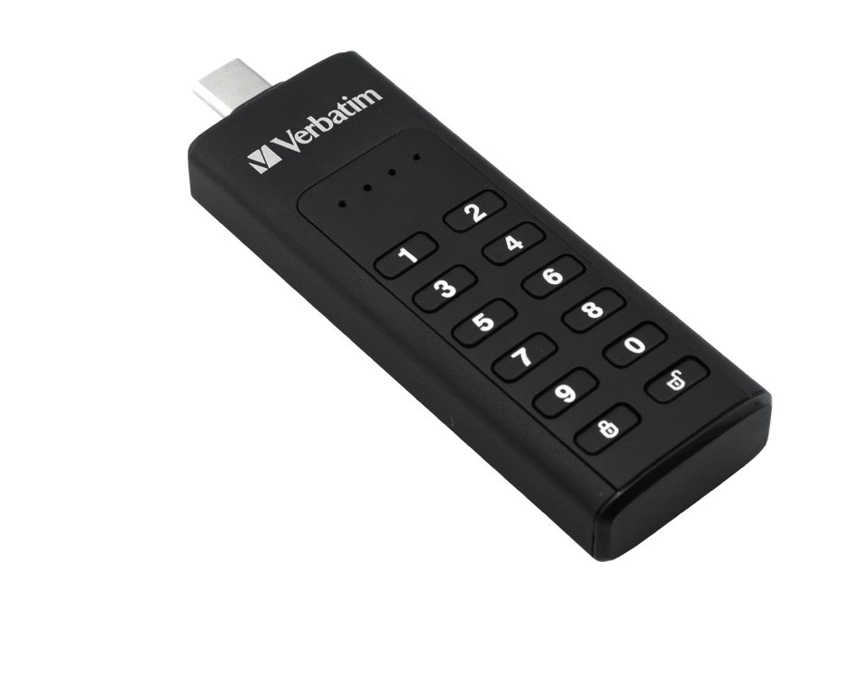 Verbatim Secure Keypad - USB Flash Drive - Encrypted - 32GB - USB-C 3.1
