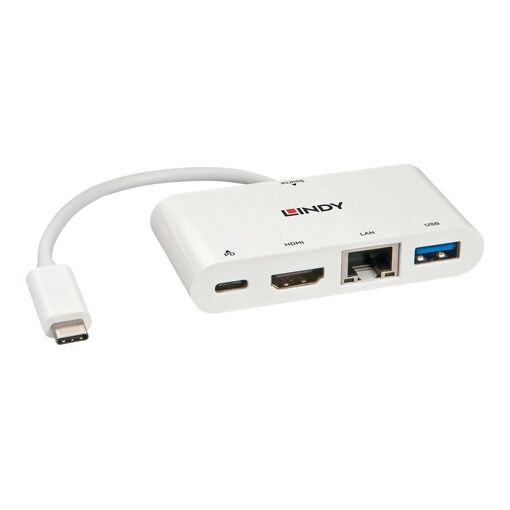 Station d'accueil Lindy USB-C 3.1 avec HDMI et Ethernet Gigabit