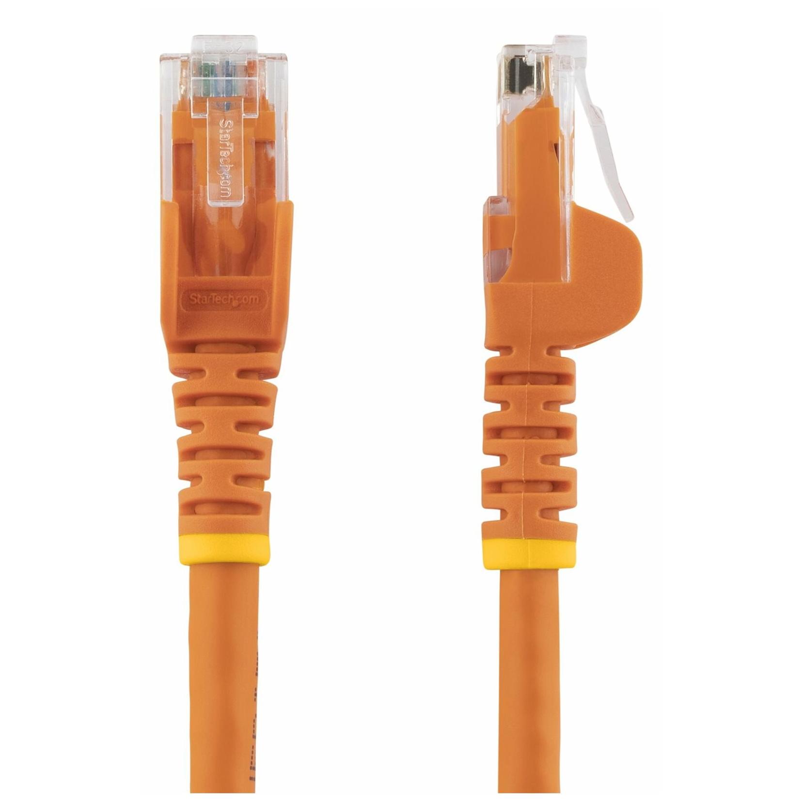 Cable de red Ethernet StarTech de 1,5 m, Cat6, 10 Gbps sin enganche, naranja