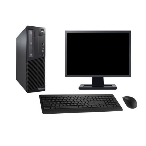 Lenovo M73 SFF Desktop Computer - 27" Screen, Intel G3220, 8GB RAM, 500GB HDD, Windows 10, WiFi