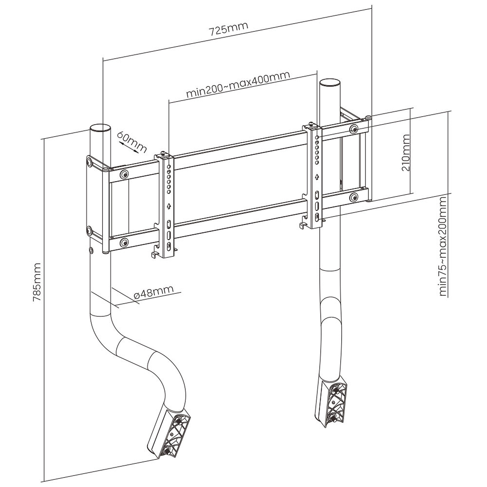 OPLITE Single Monitor Stand GTR Elite