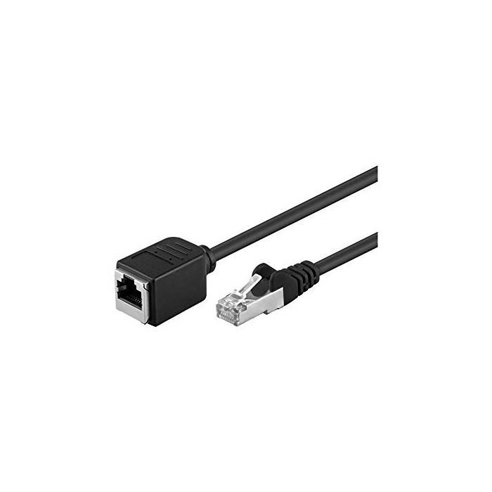 Goobay CAT 5e Extension Cable, 15m, Black