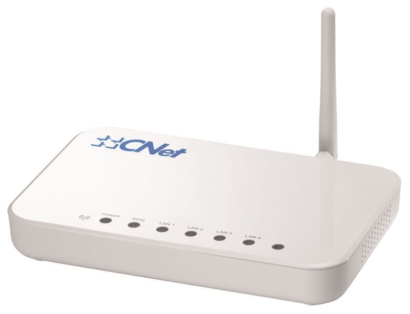 CNet ADSL2/2+ Modem Router with 4 RJ45/WiFi 802.11n