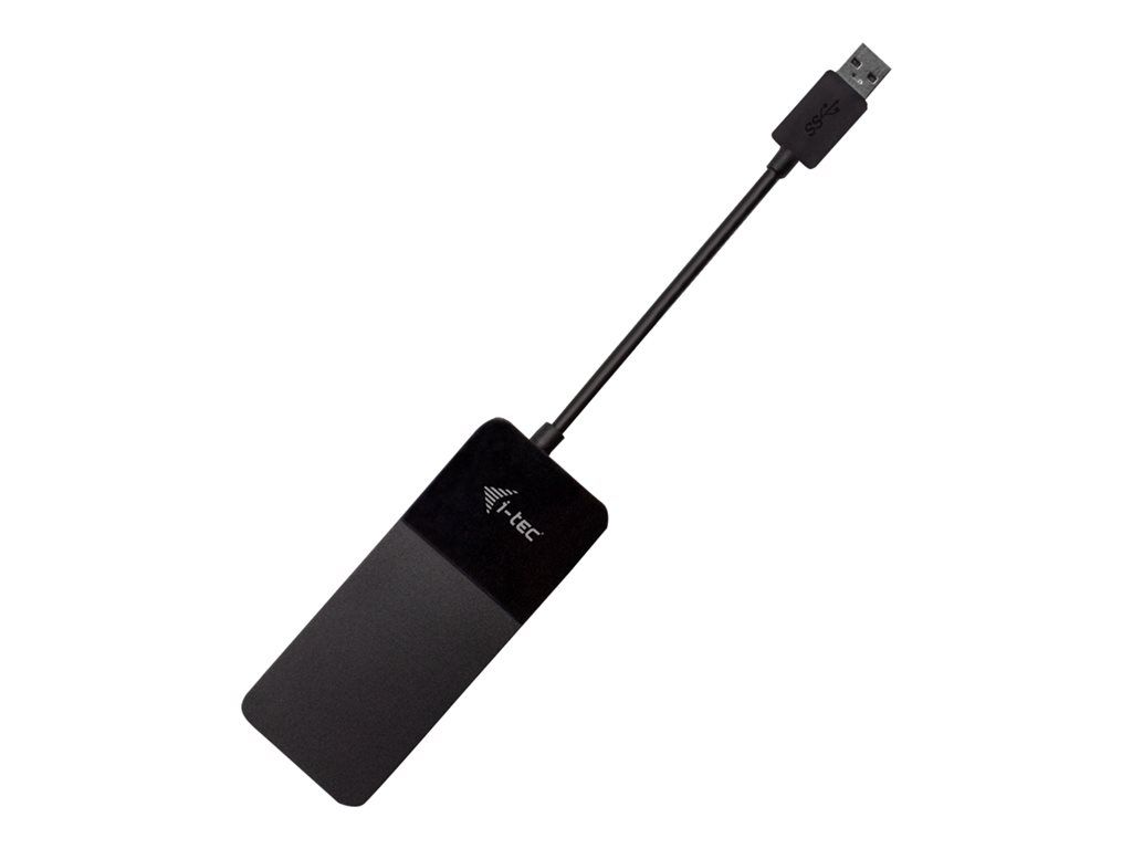 Adaptador i-Tec USB Tipo A a HD-15 (VGA) y HDMI - 14 cm - Negro - Compatible con 4K y 1080p