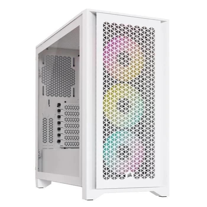 Corsair iCUE 4000D Airflow RGB Mid-Tower Case - White