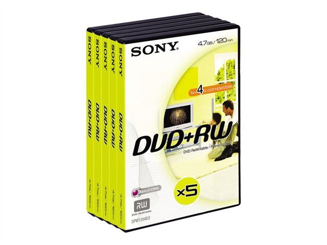 Sony DVD+RW 5x Case - 4.7GB