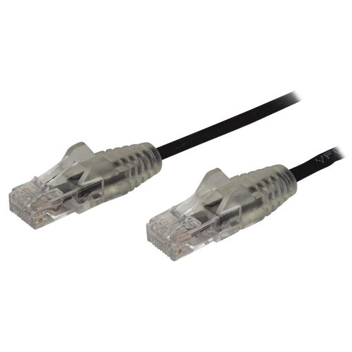 Cable Ethernet StarTech de 1,5 m, negro, sin enganche, PoE, 28 AWG