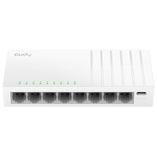 Commutateur réseau Cudy FS108D - Ethernet rapide 10/100, 8 ports, Blanc