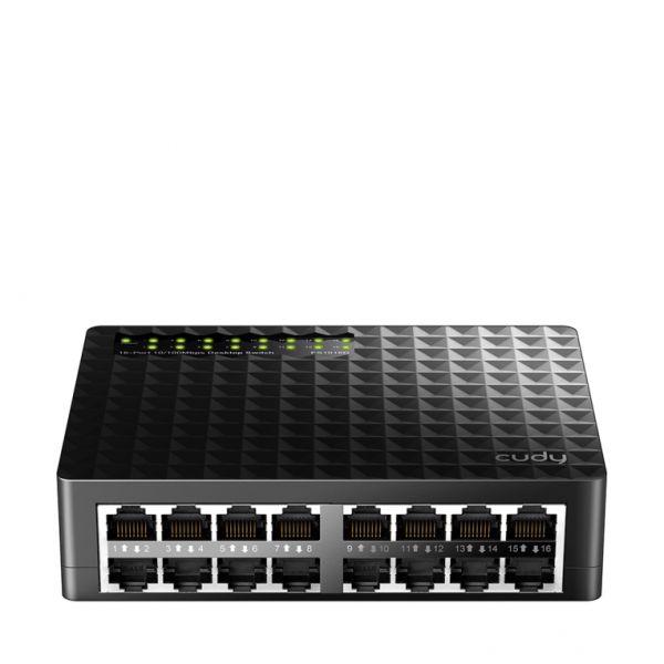 Intel 16-Port Fast Ethernet Desktop Switch FS1016D (10/100 Mbps, Full Duplex)