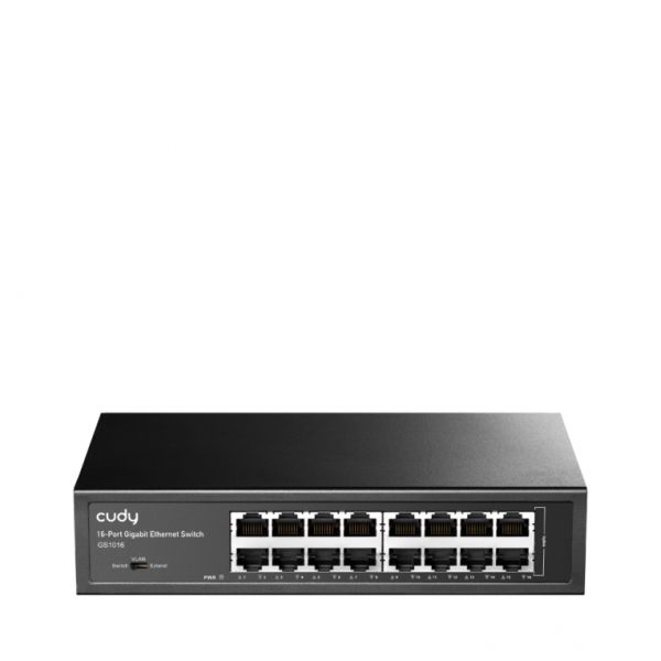 Cudy GS1016 Gigabit Ethernet Switch (10/100/1000) Black