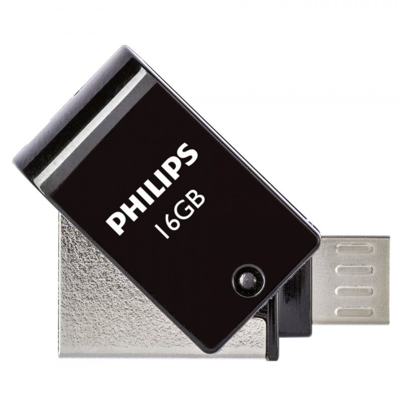 Philips 2-in-1 OTG Drive 16GB Black