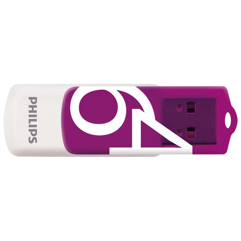 Kit de 2 Philips 64 Go USB 2.0 Violet Vif