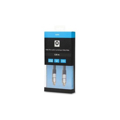 Câble numérique RCA mâle/mâle D2 Diffusion 1,5 m