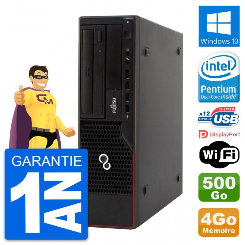 Fujitsu Esprimo E910 DT PC - Intel G630, 4GB RAM, 500GB HDD, Windows 10, WiFi