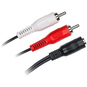 D2 Diffusion 3.5mm Female to 2 RCA Male Cable (0.15m)