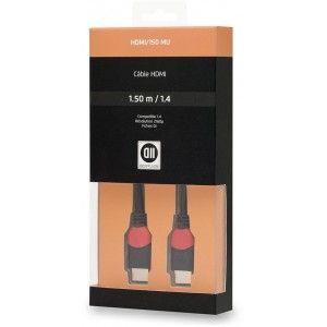 Cable HDMI de Alta Velocidad D2 Diffusion (1.4 Macho/Macho) 5 pies