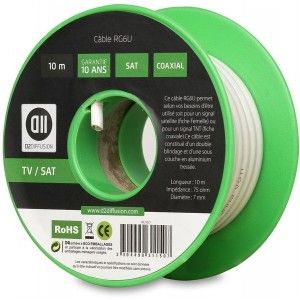D2 Diffusion RG6U 10m Cable