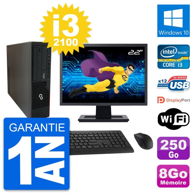 Fujitsu E910 DT 22-Inch Desktop Computer