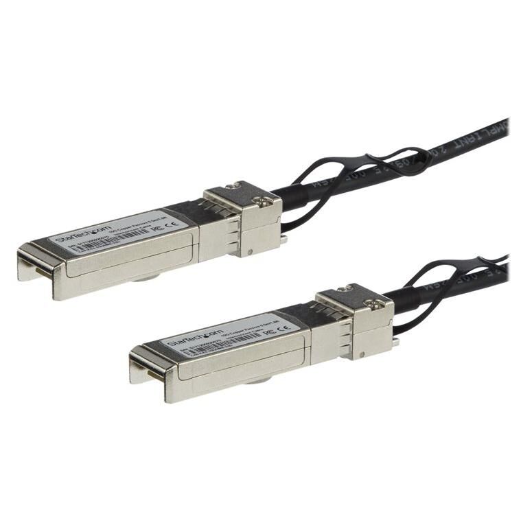 Cable SFP+ StarTech de 3 metros para conexión directa - Compatible con Juniper EX-SFP-10GE-DAC-5M - Cordon SFP+ de 10G - Cable twinax pasivo - Cable de conexión directa 10GBase - SFP+ bloqueado para SFP+ bloqueado