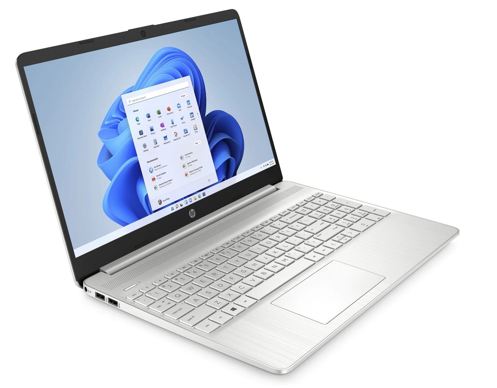 HP 15s-fq2054nf Laptop - 15.6" Core i3, 8GB RAM, 512GB SSD, Silver AZERTY