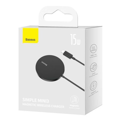 Baseus Wireless Charger Magnetic Mini3, 15W Black