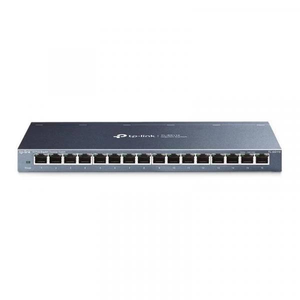 TP-Link JetStream TL-SG2016P V1 - Commutateur - C2+ - Géré - 16 x 10/100/1000 - Montable sur rack, montable en surface