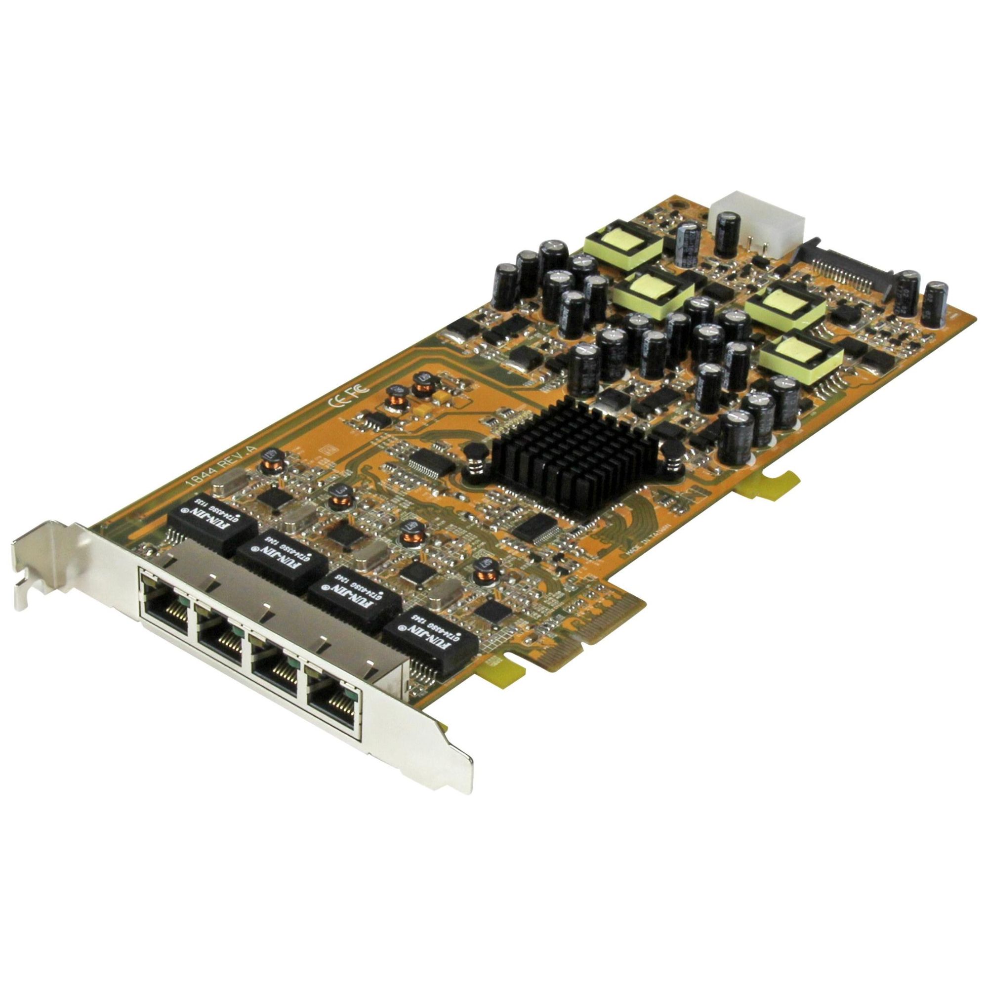StarTech.com 4-Port Gigabit PoE PCIe Network Card