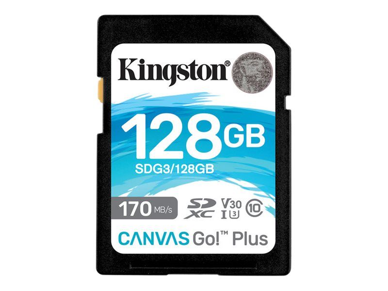 Kingston Canvas Go! Plus 128GB SDXC UHS-I Memory Card