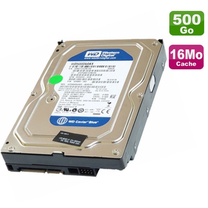 Western Digital Blue 500GB Internal Hard Drive (3.5', SATA, 7200 RPM)