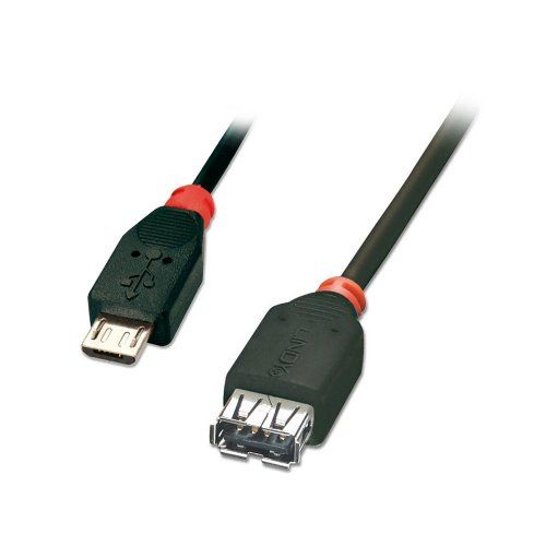 Lindy USB 2.0 Micro-B to A OTG Cable, 1m