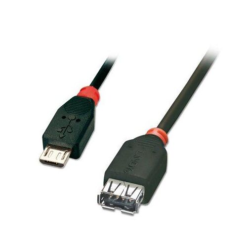 Câble Lindy USB 2.0 Micro-B / A OTG, 1 m