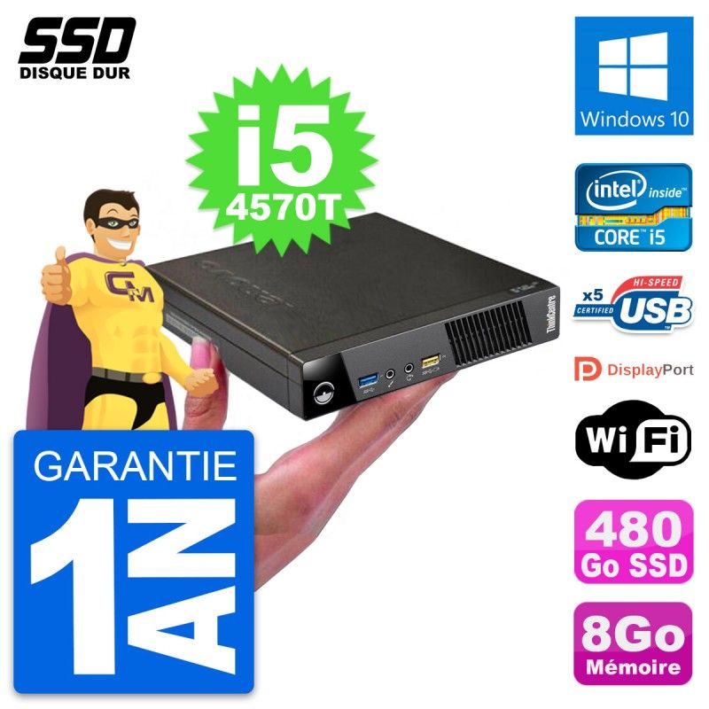 Ordinateur de bureau Lenovo M73 ultra-mince
