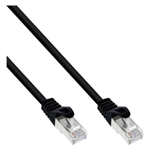 INTOS ELECTRONIC RJ-45 (M) to RJ-45 (M) Cable - 30m - SFTP - CAT 5e - Molded - Black