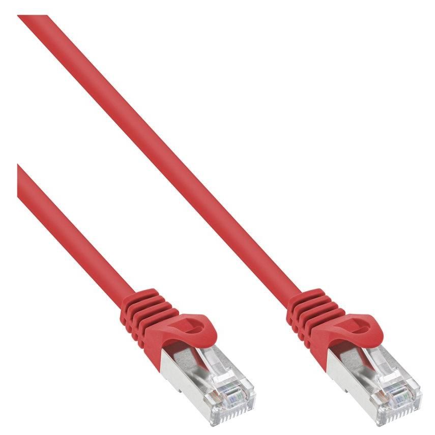 INTOS ELECTRONIC RJ-45 (M) to RJ-45 (M) Cable - 20m - SFTP - CAT 5e - Molded - Red