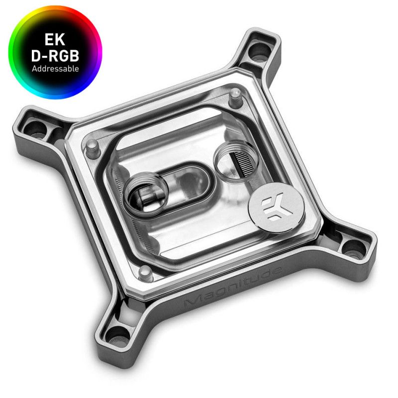 Bloc d'eau Ek Water Blocks EK-Quantum Magnitude D-RGB 115x Nickel + Plexi