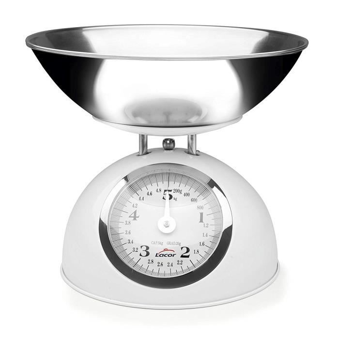 Lacor Digital Scale - 5kg/2L Capacity, Stainless Steel Bowl
