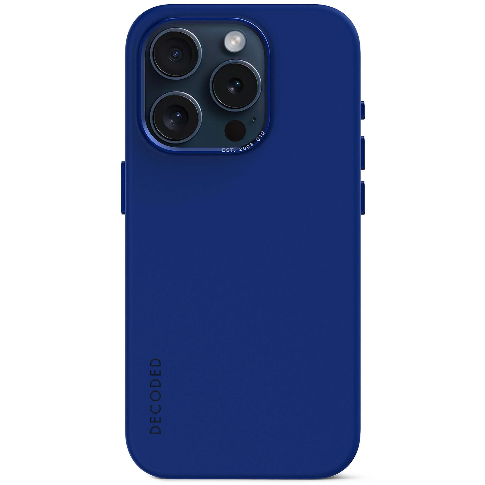 DECODED Silicone Cover Blue iPhone 15 Pro Max